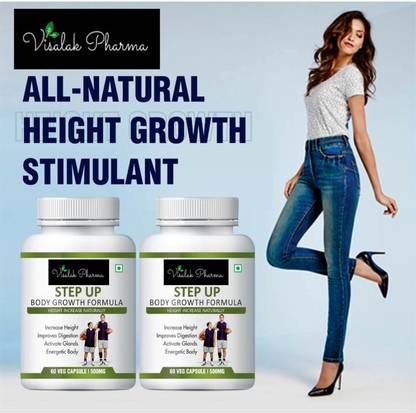 visalak pharma Step Up Body Growth Height Increasing Booster (An Ayurvedic Growth Formula)