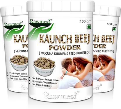 Rawmest Organic Kaunch Beej (Mucuna Pruriens )Powder
