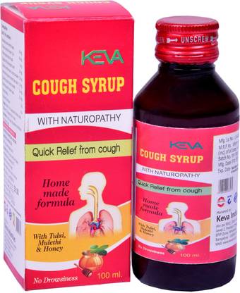 KEVA Ayurvedic Cough Syrup, Instant Relief from Cough & Cold (200ml)