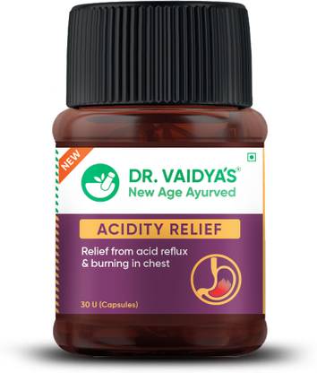 DR. VAIDYA'S Acidity Relief Capsules | Relief From Acid Reflux & Burning In Chest | Ayurvedic