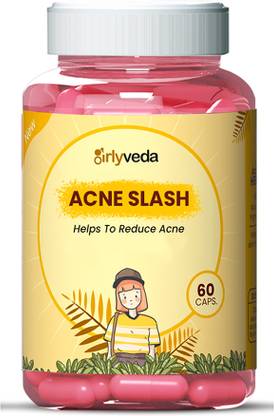 Girlyveda Anti Acne Ayurvedic Medicine| Erase Dark Spots, Scars, rashes & Pimples