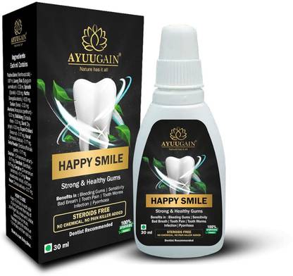 AYUUGAIN Happy Smile Gum Paint for Bleeding Gums, Sensitivity, Bad Breath, Tooth Pain