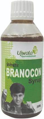 UJWALA AYURVEDASHRAM Branocon Syrup, Brain Supplement, Nootropic, Use combination for UTI & Epilepsy