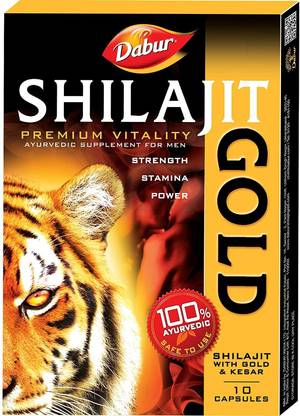 Dabur Shilajit Gold Premium Vitality 100% Ayurvedic (Pack of 1)