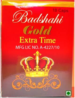 Rana Herbals BADSHAHI GOLD EXTRA TIME 10 CAPSULES