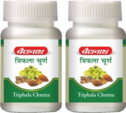 Baidyanath Triphala Churna, Improves Bowel Movement & Indigestion, Constipation and Digestive Disorders | Effective in Tridoshashamak and Eye disorders | Pack of 2