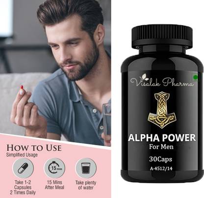 visalak pharma Alpha Power Capsules 100% Pure & Ayurvedic