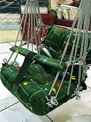 Kicchipai Cotton Child Jhula for 1-3 Year indoor For Kids Swings Cotton Hammock