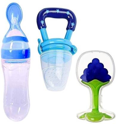 K3NTERPRISES Baby Cereal Rice Paste Squeeze Feeding Milk Bottle  - SILICON