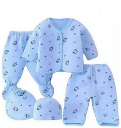 Saraswati kart Presents New Born Baby Winter Wear Keep warm Baby Clothes 5Pcs