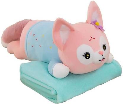 Profecto BABY 2 IN ONE WINTER SOFT BLANKET INSIDE A SOFT CUTE ZIPPER TOY