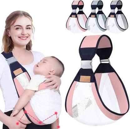 Pseudo Baby Sling Carrier for Newborn,Breathable Mesh One Shoulder Baby Holder Carrier Baby Carrier