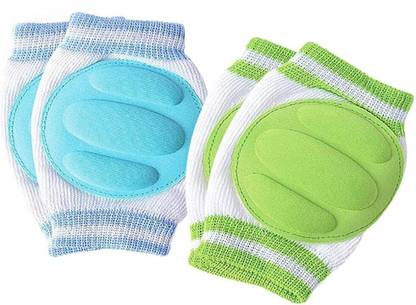 ARYANS ENTERPRISE Smiley Baby Knee Pads for Crawling, Elbow Safety Protector, Stretchable Multicolor Baby Knee Pads