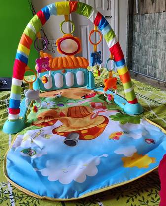 Nafhotoz Foldable Baby Musical Gym Mat for Floor Play and Kick Exercise