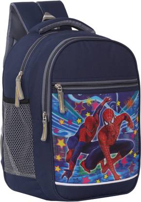 LINOX Spiderman Stylish backpack Comfortable school bag For Class nursery to 2nd Waterproof School Bag