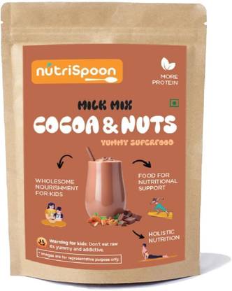 Nutrispoon Natural Cocoa and Nut Milk Mix for Cake Making | Vegan, Gluten free, No Sugar Cocoa Powder