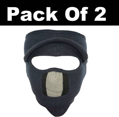 IM UNIQUE msk2Pc Cap Blue Grey Black IM04 Decorative Mask