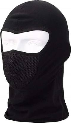 zaysoo Full Cover Face Mask Cotton Fabric Bike Riding Washable Dust Protection Decorative Mask