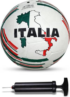 NIVIA Combo Country Color (Italy) Moulded Football With Ball Pump Football - Size: 5