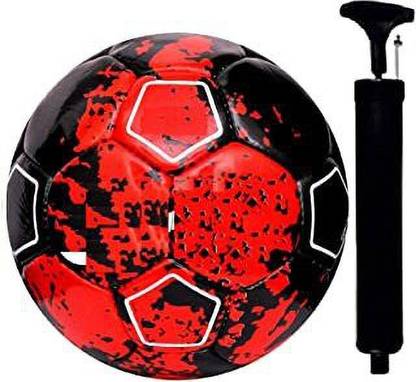 kli CR-7 RONALDO BLACK/RED FOOTBALL WHIE PUMP Football - Size: 5