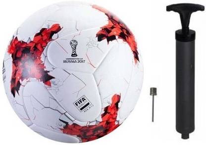 Owlix Russia Red Football+ Air Pump, Football - Size: 5