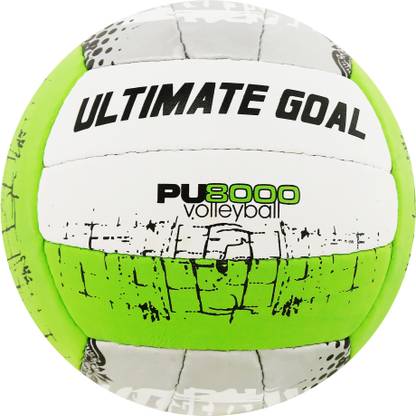 ULTIMATE GOAL Premium Green Volleyball | Great Grip | Ideal for All Age Groups Volleyball - Size: 4