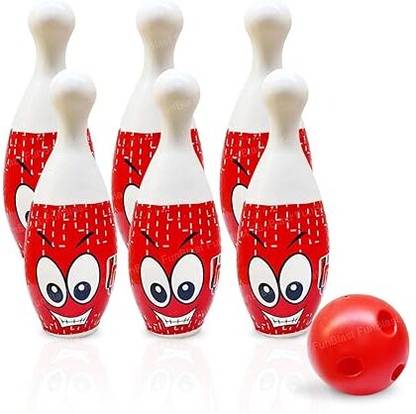 SURYAANSHI Fun with Monsters Bowling Play Toy Set with 6 Bottles and Bowling Ball