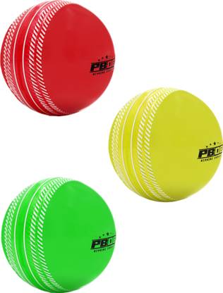 PB08 WINNING EVERYDAY Synthetic Cricket Wind Ball Set of 3 Balls, Multicolor Cricket Wind Balls - 110g Cricket Synthetic Ball