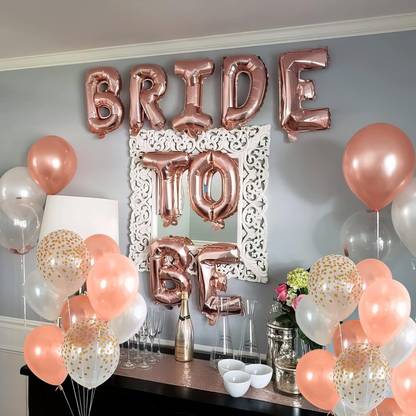 Magic Balloons Solid Bride to be Decoration Items for husband,wife Balloon