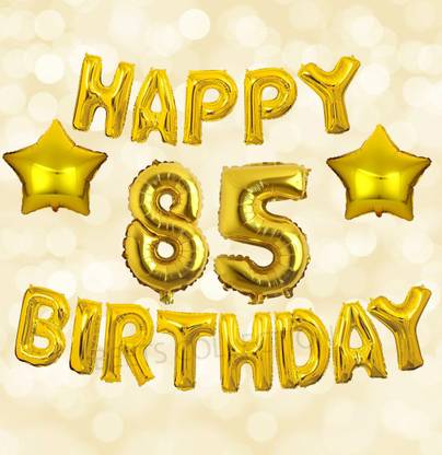 Prihit Solid 85 happy birthday foil Ballons names age Celebration Letter banner alphabet Balloon