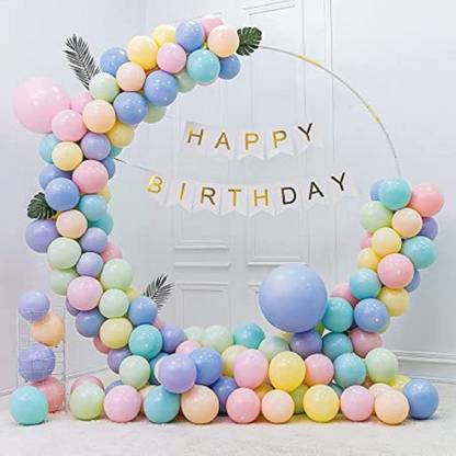 SKYWINS Solid Pastel Balloons for Party Birthday Decorations Balloon