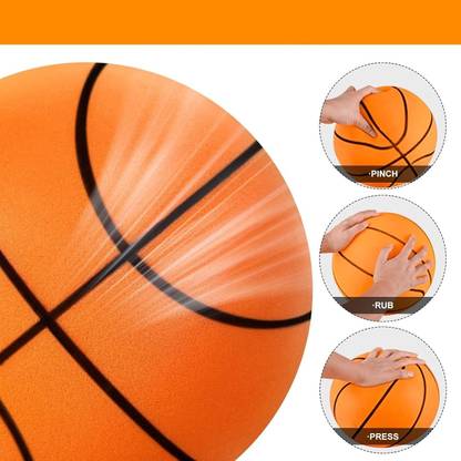 heet Airless Basketball Durable,No-Inflation Need for Consistent Indoor Outdoor Play Basketball - Size: 3
