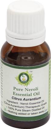 R V Essential Neroli Essential Oil 15ml- Citrus Aurantium (100% Pure and Natural Steam Distilled)