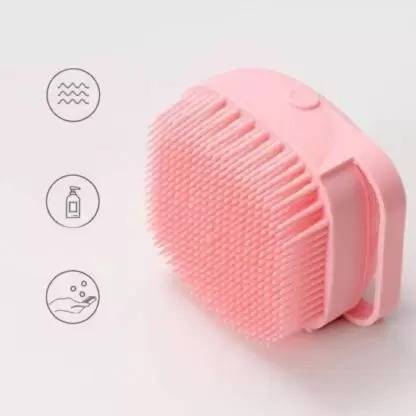 Manav Silicone Soft Bath Body Brush with Shampoo Dispenser 1.407