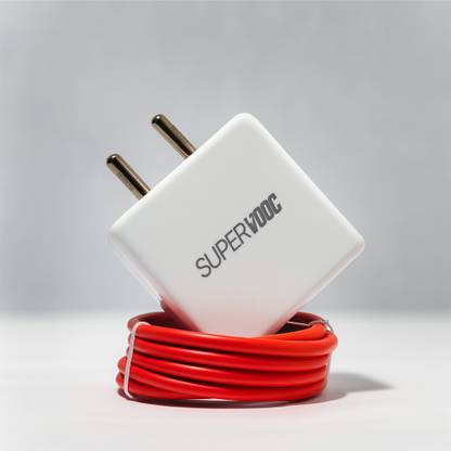 CLAT 80 W VOOC 6 A Wall Charger for Mobile with Detachable Cable