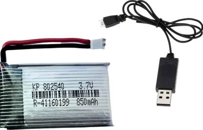 Floricx 3.7V 850mAh Drone  (802540) with MX2.0 Charger Cable  Battery