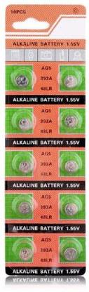 Flysmart AG5 393A LR754 SR48 Button Cell [10-Pack]  Battery