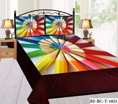 250 TC Velvet Double Printed Bedsheet