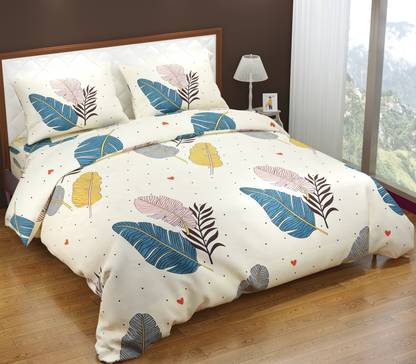 Delight Zone 170 TC Cotton Double Printed Flat Bedsheet