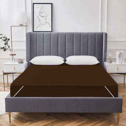 AG Leaf Elastic Strap Double Size Waterproof Mattress Cover