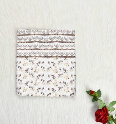 BLENZZA DECO 200 TC Cotton Single Printed Flat Bedsheet