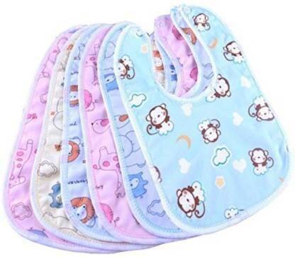 NCY Waterproof and Quick Dry Baby Bibs ( Pack of 6 )