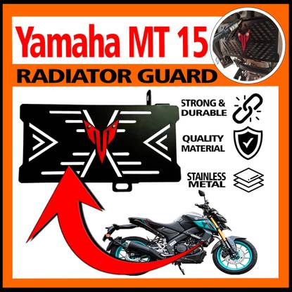 ASRYD Heavy Radiator Guard/Protector for Yamaha MT-15 Bike Crash Guard