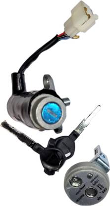 deutsche Ignition Cum Steering Lock Compatible With Honda Activa (2010 Model)(3+1 Wires) (With Magnetic Shutter) / Hero Maestro (With Magnetic Shutter) Key Switch Lock