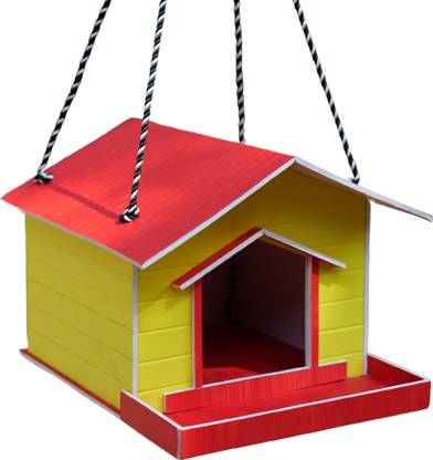 mali bhaiya Eco-Friendly Bird House: Waterproof Shelter for Love Birds, Parrots, Pigeons Bird House