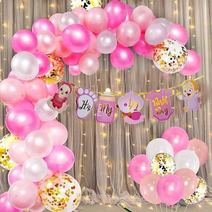 groovywings Half Birthday Decorations For Baby Girl 6 Months