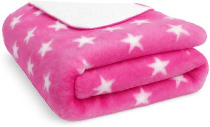 Bumpers Printed Single Fleece Blanket for  AC Room