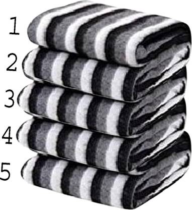 SPANGLE Striped Single Fleece Blanket