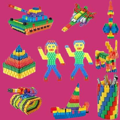 Mayne CREATIVE VIBES: Unbreakable Bullet Blocks Kit with 120+ Pieces _112