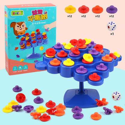 BHVMEY Strategic Topple Tower Game – Educational Fun for Children Educational Board Games